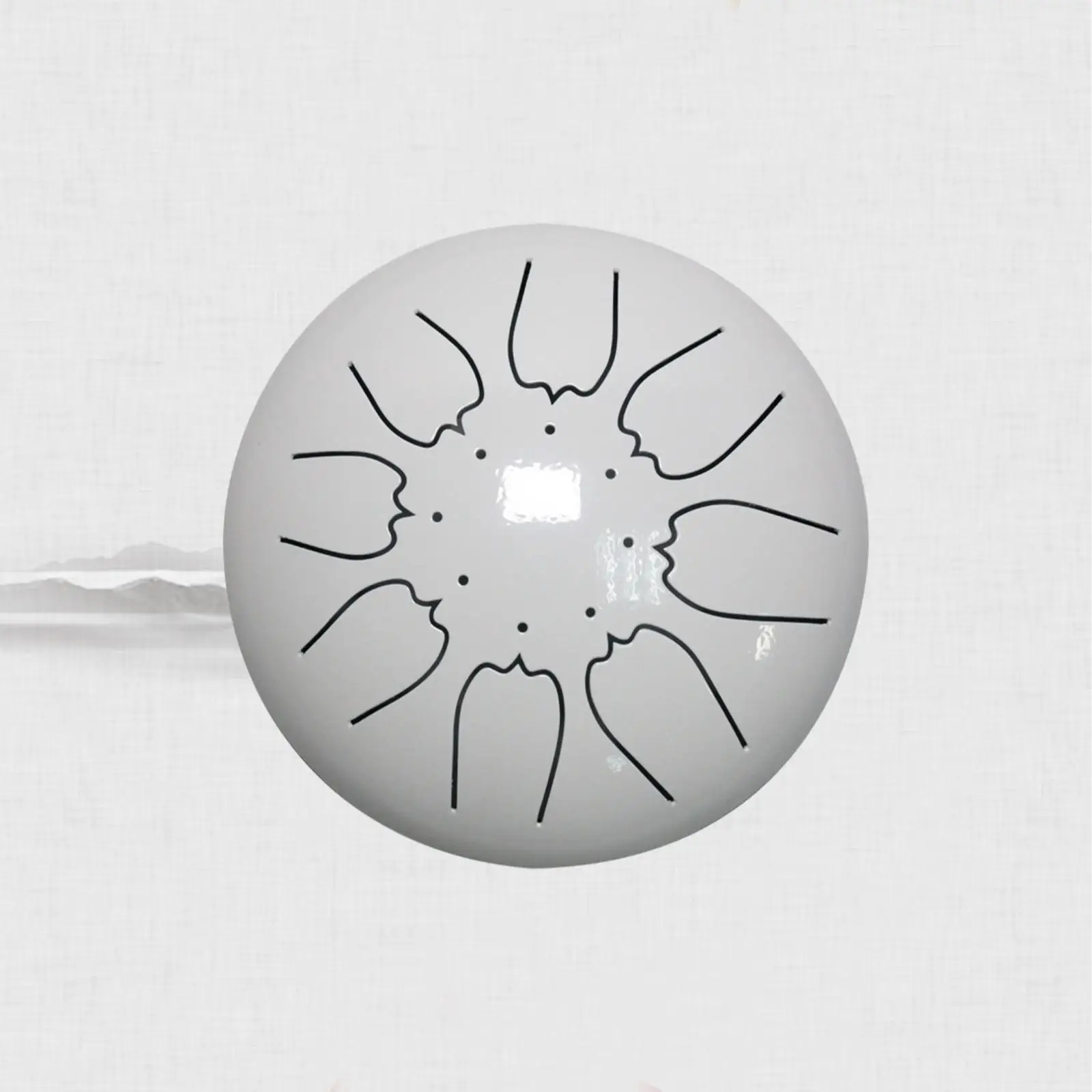 Стальной барабан для языка 6 дюймов 8 заметок перкуссионный инструмент ручной с