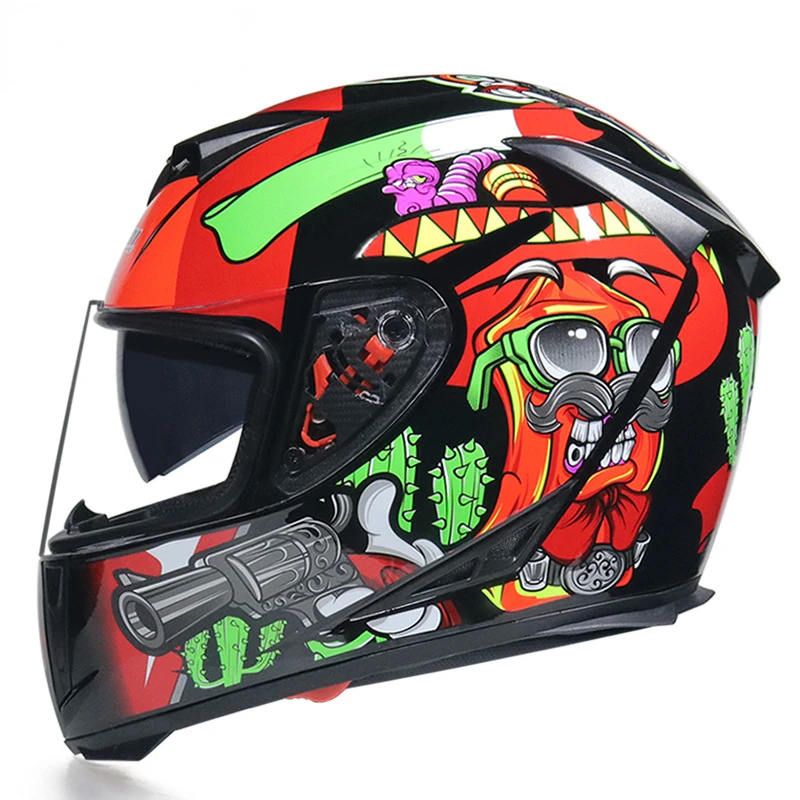 Full Face Motorcycle Helmet Motocross Motorbike Helmet Cascos Para Moto Casco Helm Capacete Motorcycle Flip Helmet Women Men enlarge
