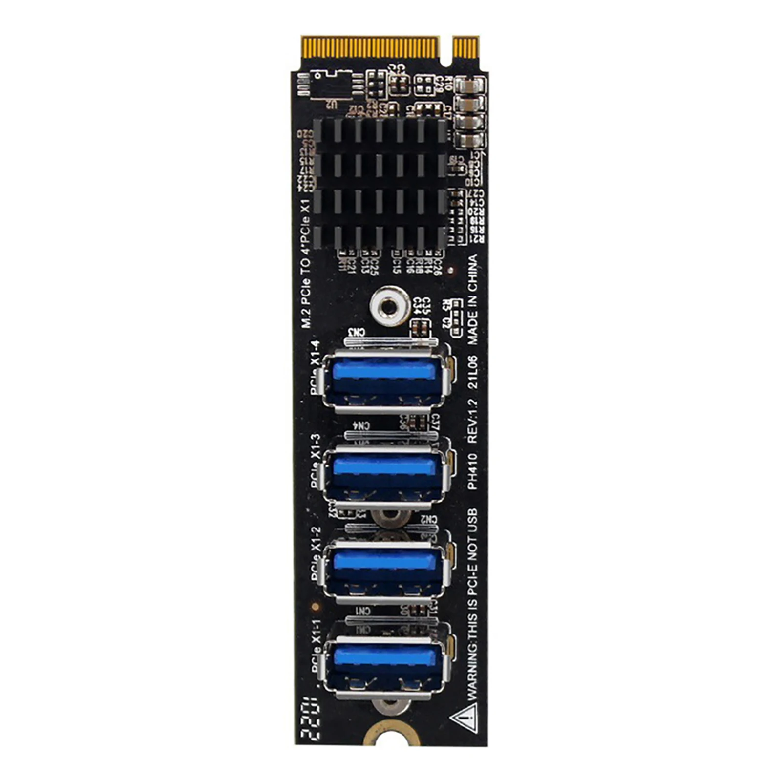 

PCI-E 1 To 4 Riser Card 4 Risers Into 1 PCI Card 4-port PCI-E X1 Adapter Module For Window XP Vista 1 To 4 Expansion Board Dual