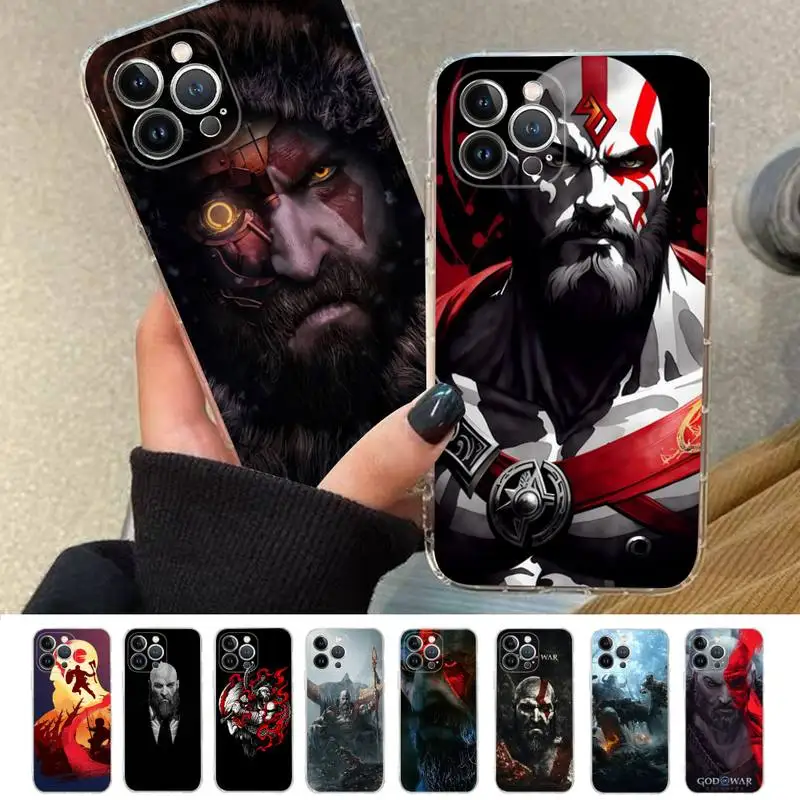 

God Of War Phone Case For iPhone 8 7 6 6S Plus X SE 2020 XR XS 14 11 12 13 Mini Pro Max Mobile Case