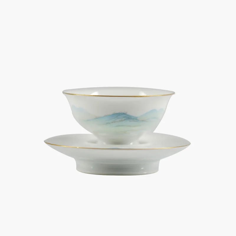 

Chinese Style Luxury Tea Cup Set Retro Porcelain Coffee Mugs White Small Coffee Cup Pigmented Gift Box Tazas De Cafe Drinkware