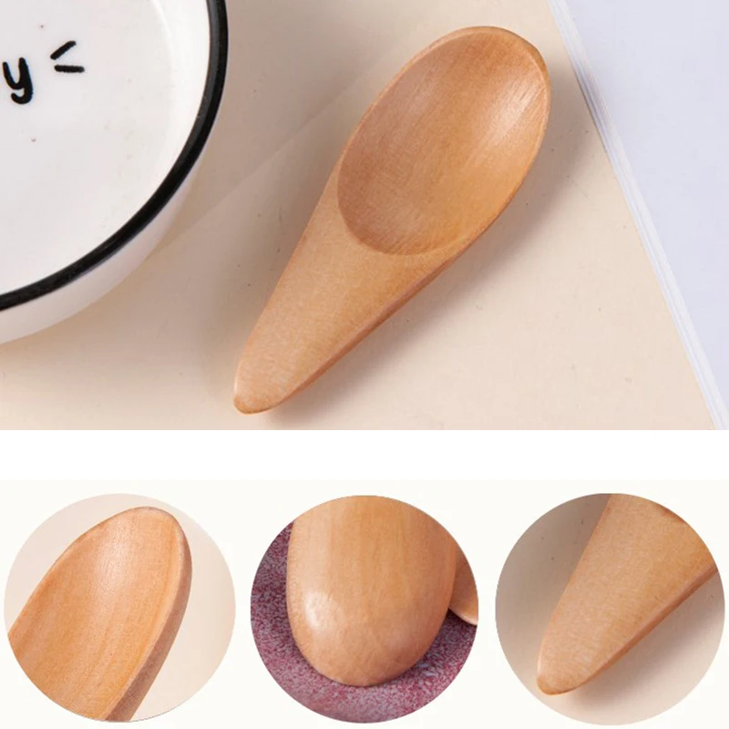 1/3/5 шт. деревянная мини-ложка для чая