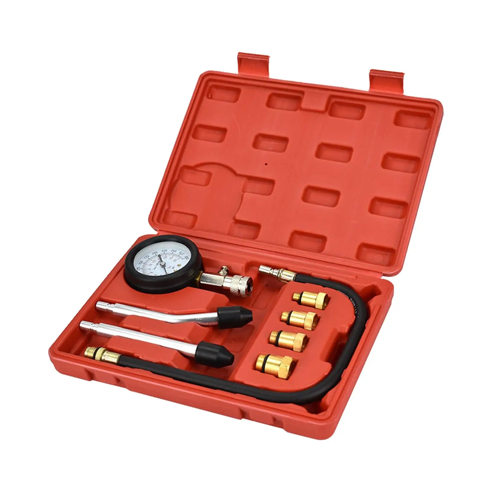 

Portable Set of 8 Automotive Gasoline Engine Cylinder Compression Tester Set