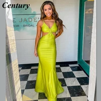 century mint sexy prom dresses mermaid prom gown trumpet evening dresses sweep train evening gown celebrity dresses custom made