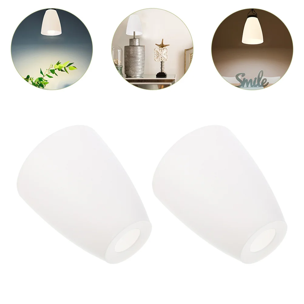 

6 Pcs Wall Lamp Shades Floor Light Small Table Lamps Short Hair Decorative Plastic Cover Unique White