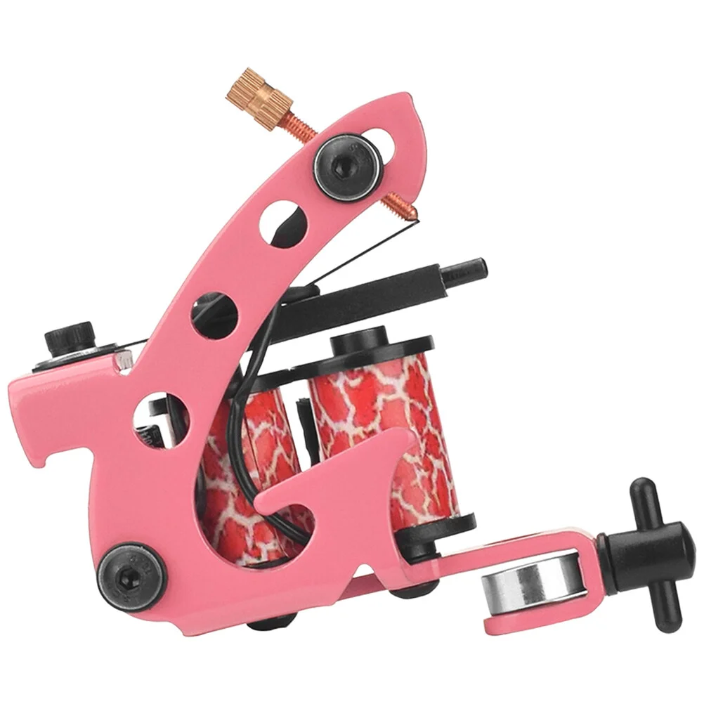 

Coil Tattoo Machine Tattoos Tattooing Supplies Tools Pink Jade Hook Lining Iron Machines Gifts