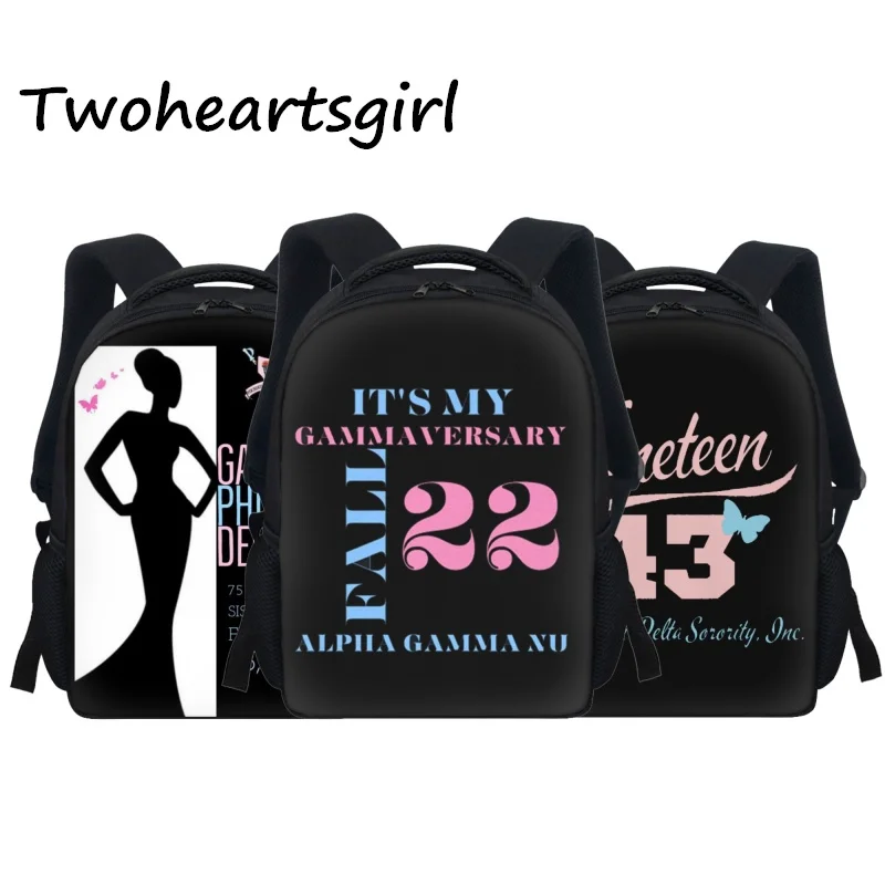 

Детский Школьный рюкзак twoheart sgirl, гамма-Phi Delta, с принтом, для детского сада, маленькая школьная сумка для малышей, школьный рюкзак