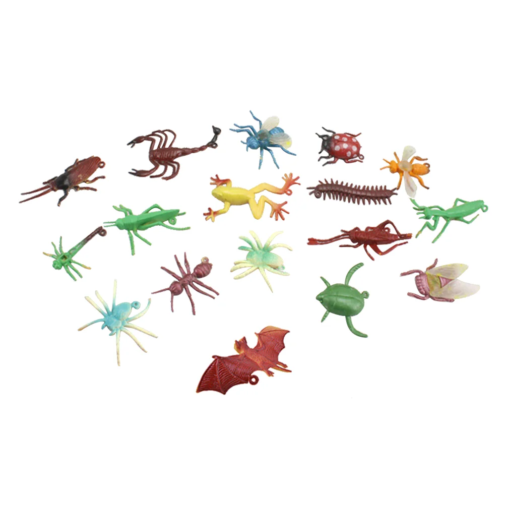 

100pcs Funny Mini Simulated Creepy Animal Tricky Gag Figure Kids Educational For Party Decor