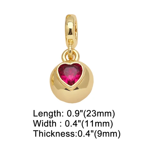 Кулон OCESRIO сердечком из меди