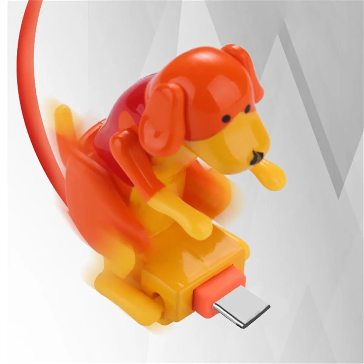 Фото Забавный кабель для зарядки USB-C ABGN Humping Dog: быстрое зарядное устройство Type-C, оригинальный аксессуар для телефона и игрушка для снятия стресса №4