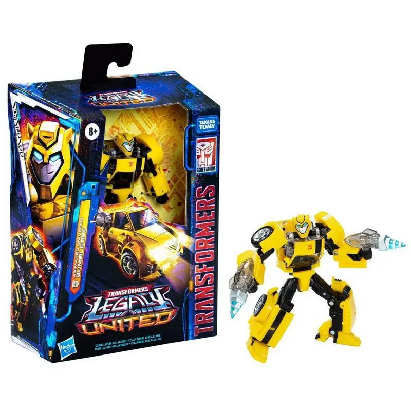 Hasbro Transformers Toys Legacy United Deluxe Class Animated Universe Bumblebee 5 5-дюймовая фигурка подарок на день