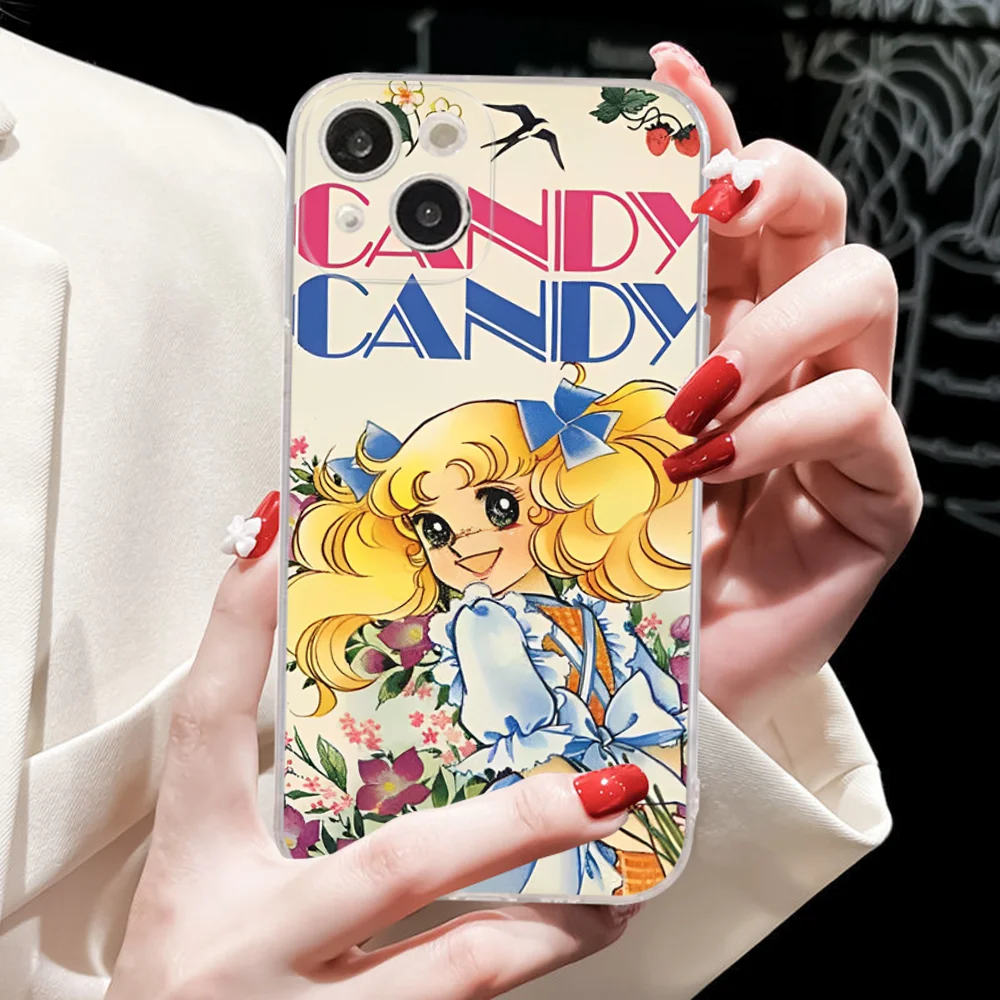 Anime Manga Candy Phone Case For IPhone 16 15 8 7 6 6S Plus X SE XR XS 14 11 12 13 Mini Pro Max Mobile