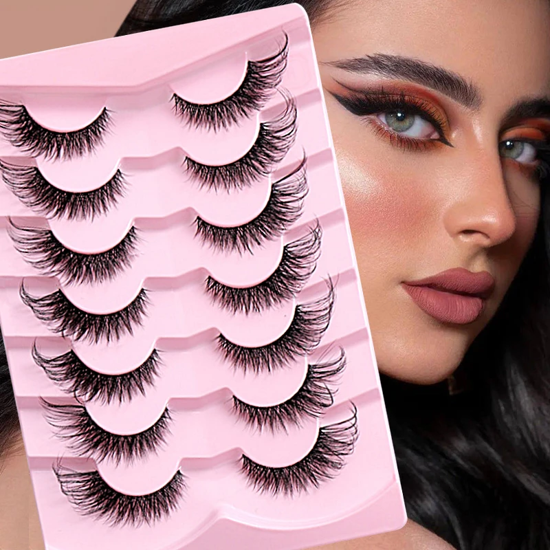 

Cat Eye Lashes Fake Eyelashes Lash Extension Supplies Faux Cils Elevate Eyelash Extension Female Makeup Tools Beauty Winged Y2k