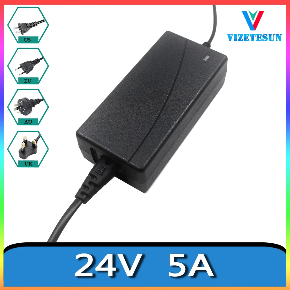 

24V 5A Game Console Mobile Hard Disk Power Adapter DC 5.5*2.1MM
