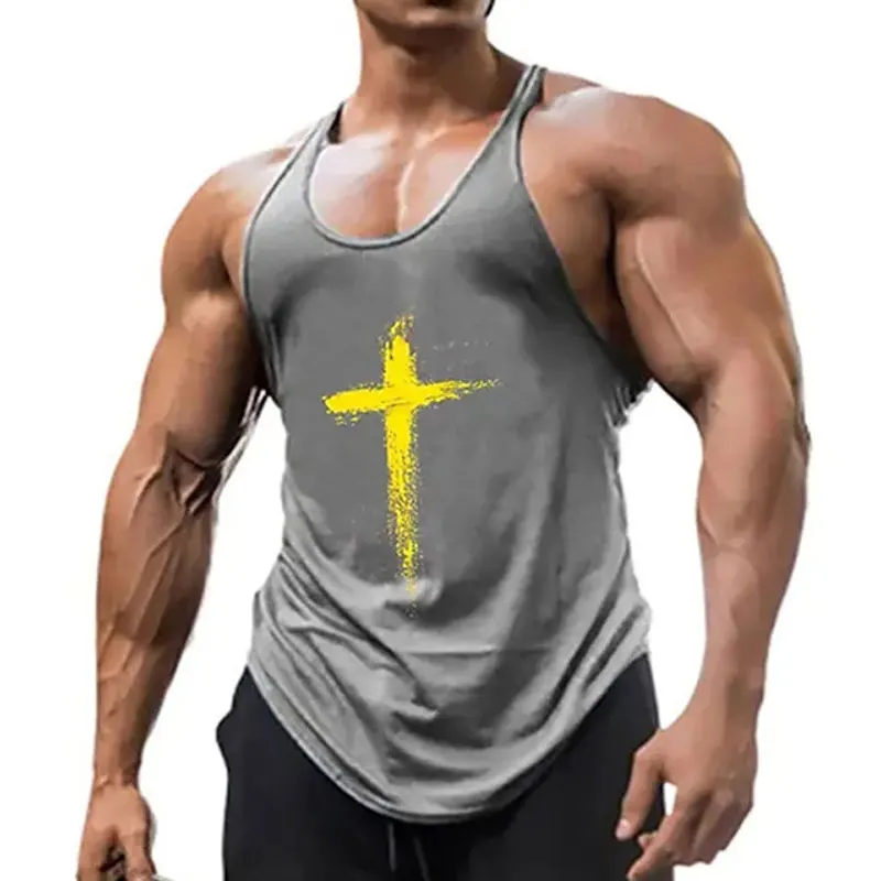 Рисунок 3 - Мужские майки без рукавов с 3D перекрестным принтом