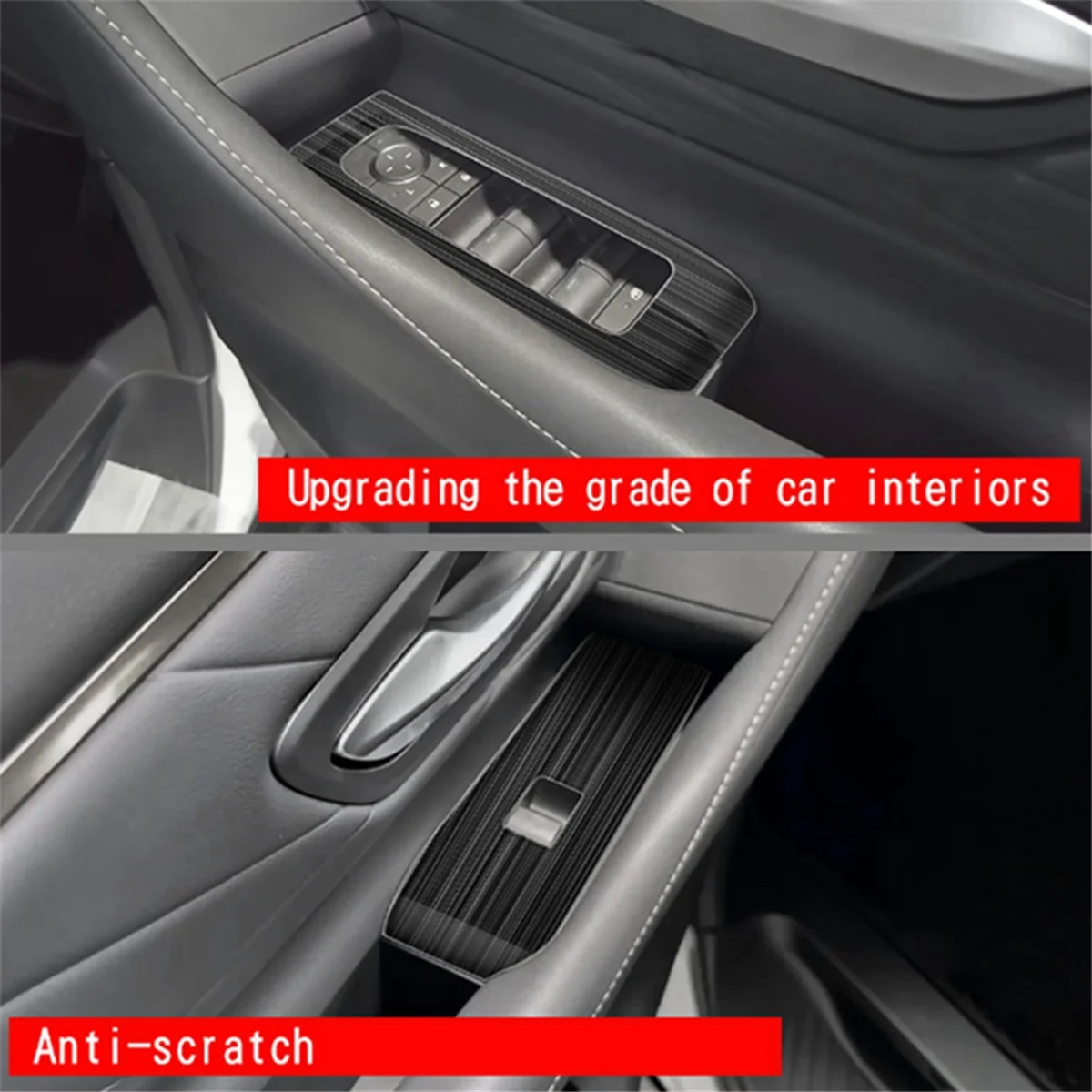 Для Alphard 40 Series 2023 + подлокотник двери из нержавеющей стали переключатель подъема