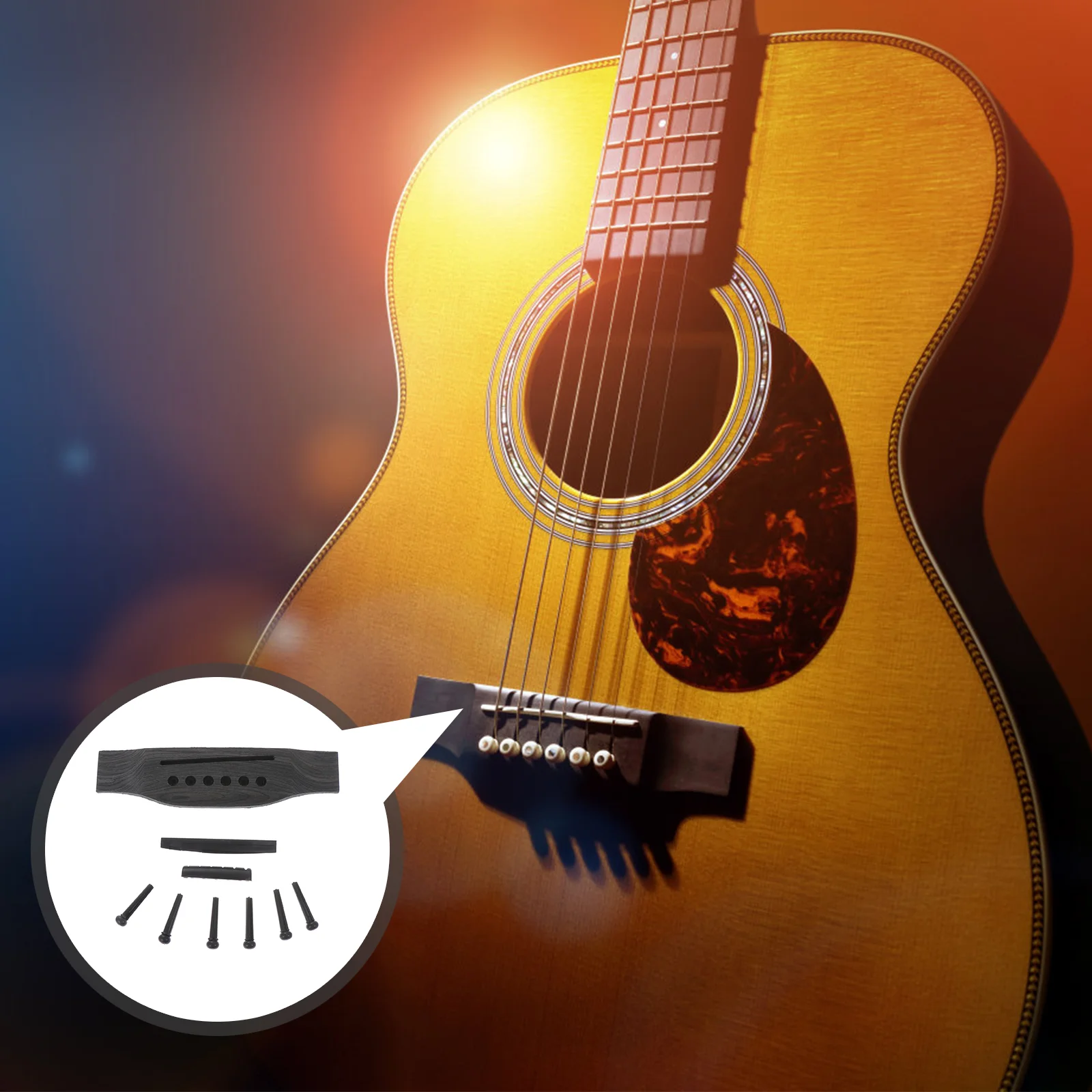 

Accessories Guitar Bridge Guitarra Pin Saddle Nut Plastic Replacement Part