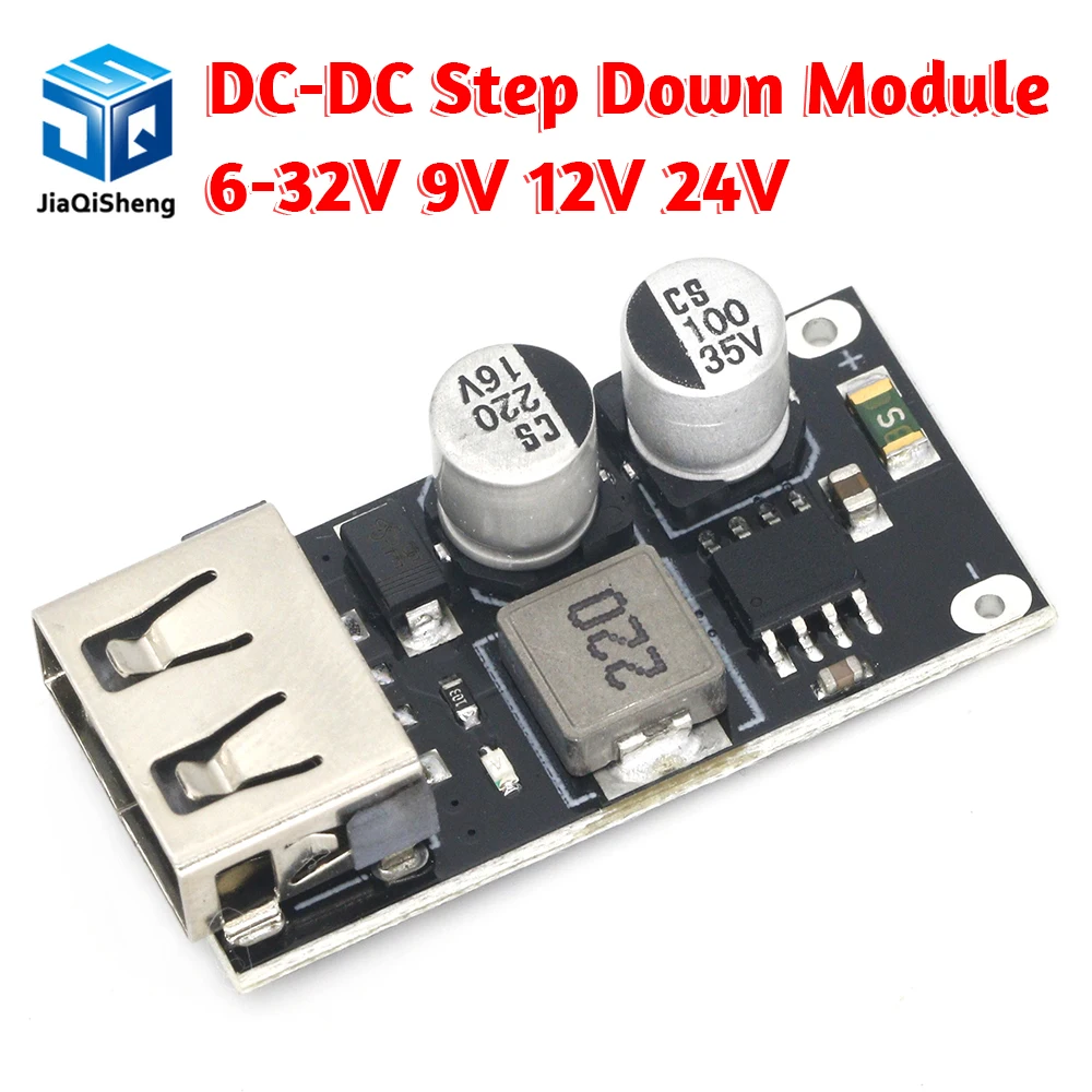 MH-KC24 QC3.0 QC2.0 USB DC-DC понижающий преобразователь модуль зарядки 6-32 в 9 12 В 24 для