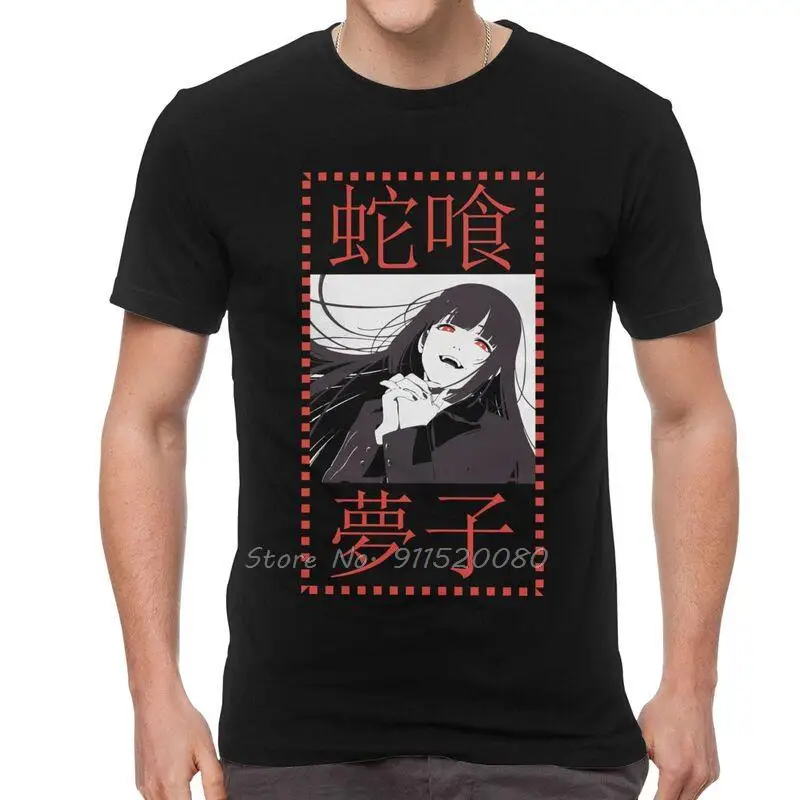 

Kakegurui T-shirt Men's Novelty T Shirt Short Sleeve Cotton Anime Manga Yumeko Jabami Tshirt Harajuku Streetwear Tee Tops