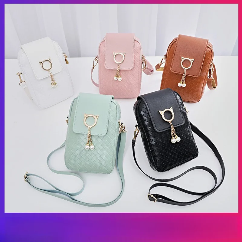 

Женский Универсальный мобильный кошелек для монет, простая мини сумка-мессенджер через плечо, Женская Компактная сумка, рюкзак