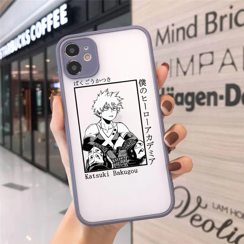 Чехол-бампер для телефона с аниме Iphone X 12 11 XS MAX XR 8 7 Plus 13 14 Pro Max SE2 My Hero Академия Deku