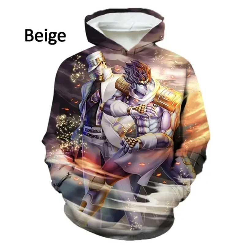 

Толстовка мужская с 3D-принтом «Невероятные приключения Джоджо», модные свитера с рисунком аниме, детский смешной милый пуловер, Женская толстовка Y2k