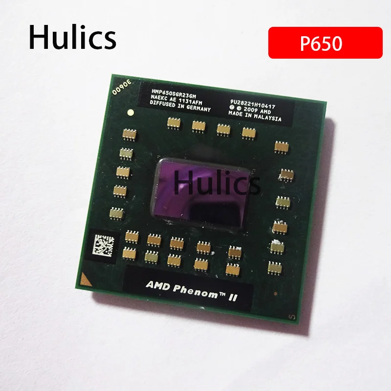 Процессор AMD Phenom P650 HMP650SGR23GM P650 двухъядерный, 2,60 ГГц, 2 Мб кэш-памяти L2, разъем S1 (S1g4) PGA638