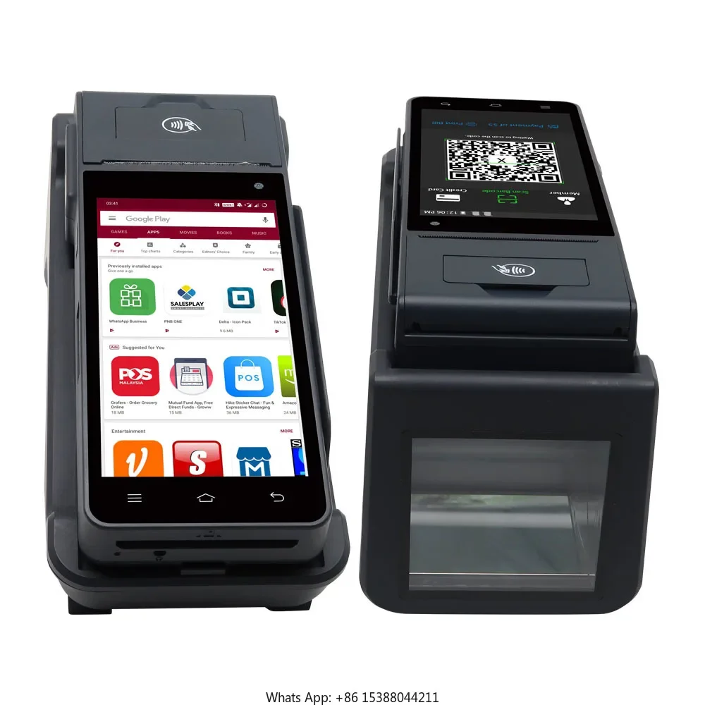 ZCS Z90 Ручная интеллектуальная машина для чеков Pos с принтером используемый Android