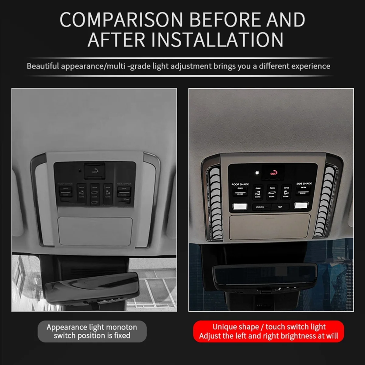 Для Alphard/VELLFIRE 40 Series 2023 + автомобильная передняя лампа для чтения освещающая с