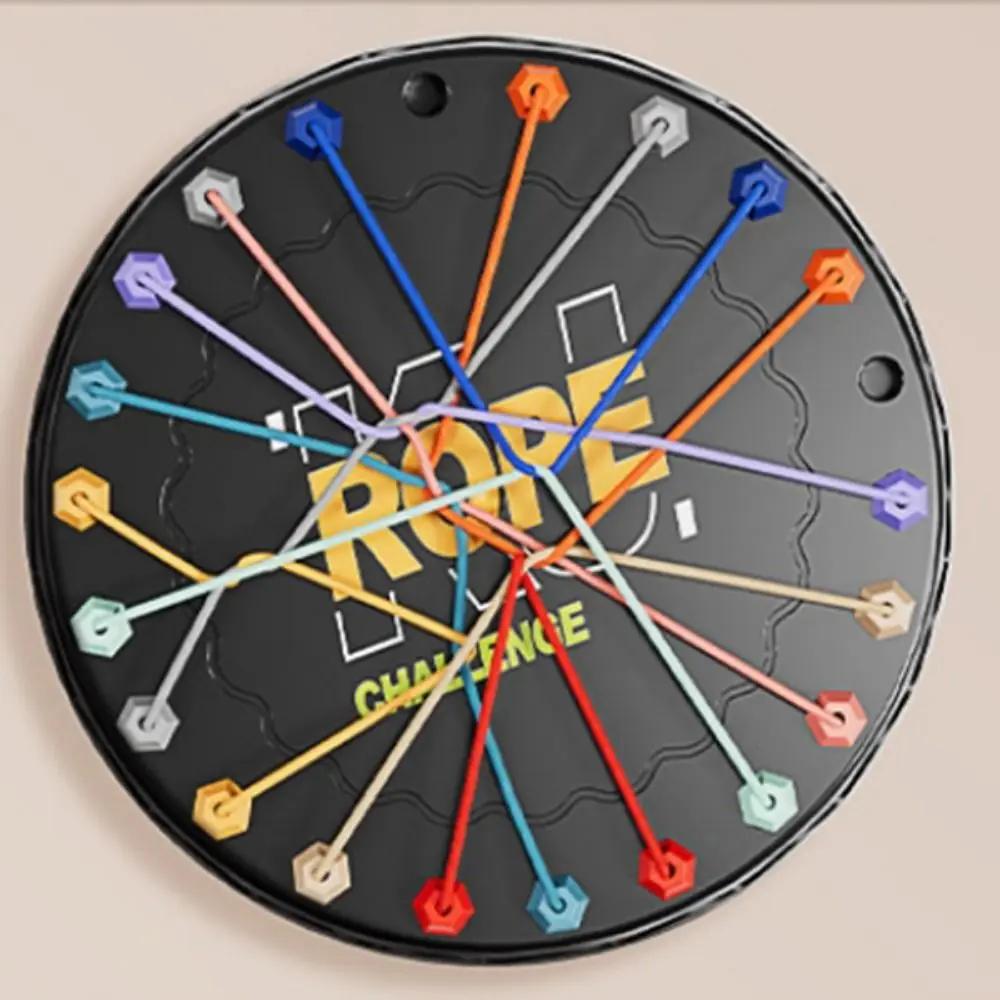 Логическое мышление детские веревочные узлы игра цветная витая соединенная