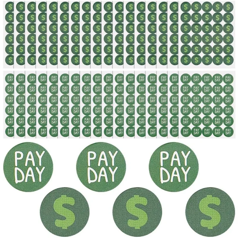50 листов наклейки-планировщики в виде доллара 12 5 мм