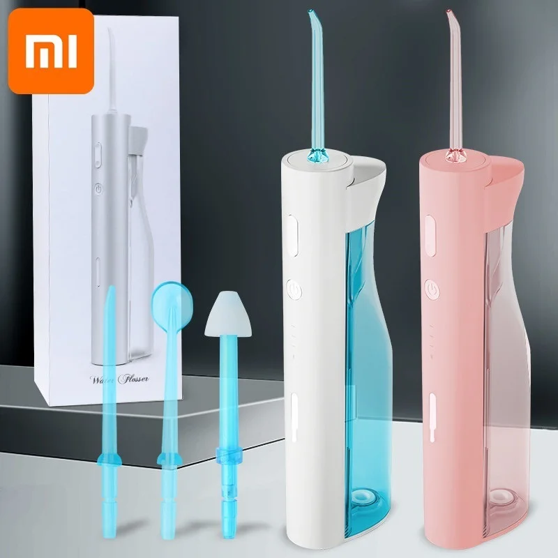 

Xiaomi 3Model Portable Oral Irrigator Water Dental Flosser USB Rechargeable Water Jet Floss Tooth Tooth Cleaning Pick 4 Jet Tip