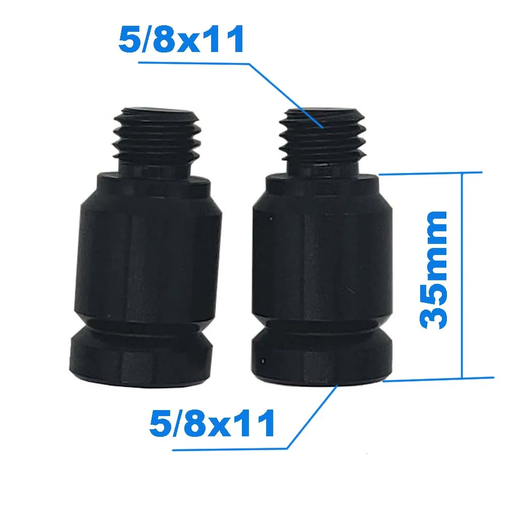 2 PCS Prism Point Adapter  5/8x11 Thread Both Ends And 1/4x20 Female Thread 