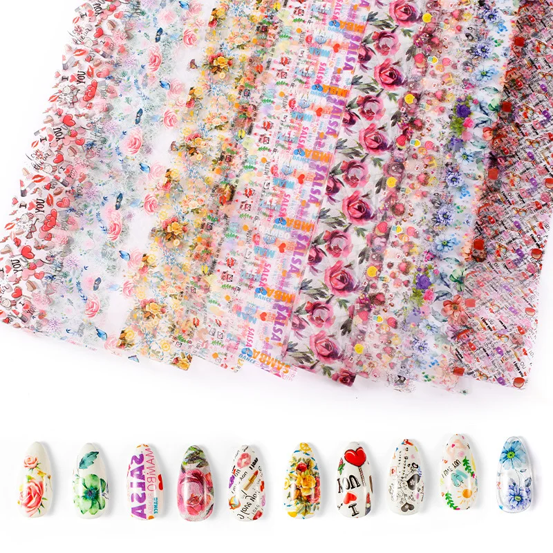 

Snake Skin Pattern Nail Foils for Transfer Paper Stickers Slider Adhesive Nails Tip Wraps DIY Manicure Decal Nail Art Decoration