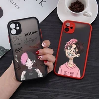 lil peep hellboy love phone case for iphone 13 12 11 mini pro xr xs max 7 8 plus x matte transparent back cover