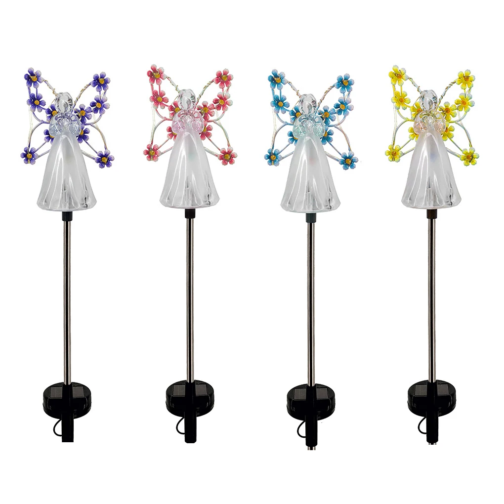 

Ландшафтная лампа на солнечной батарее, светильник для двора, уличное украшение тонкой работы, многоцелевой долговечный садовый декор, фио...