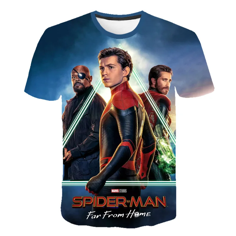 

New Kids Boys Girls Summer Spider-mαn T-shirts Short Sleeved T Shirt 3 4 5 6 7 8 9-14 Year Children Clothing Tees Streetwear