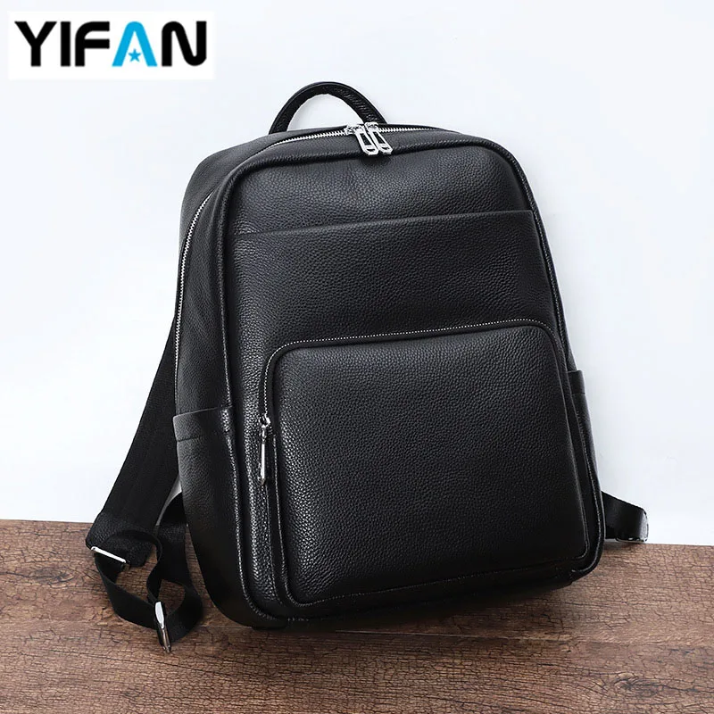 For Men, Premium Genuine Cowhide Leather Men Businees Laptop