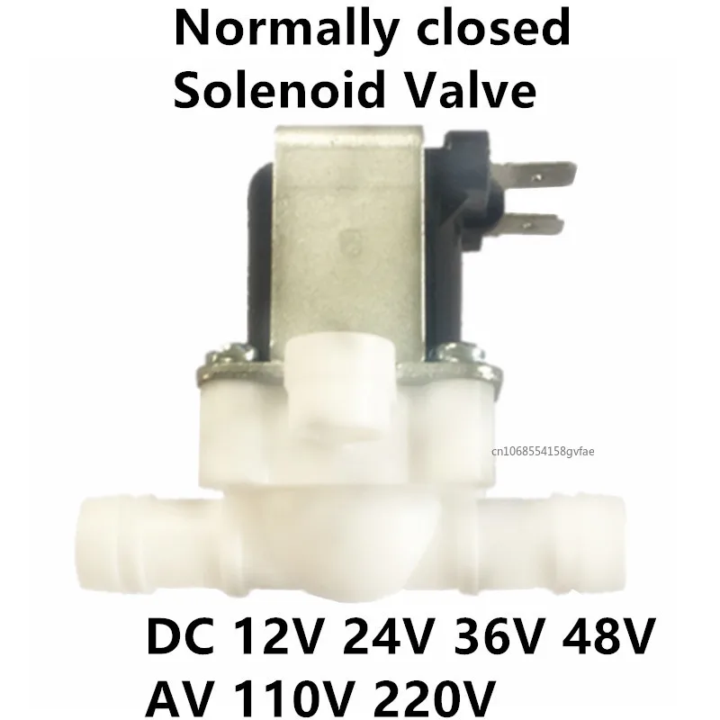 

1/2" 12mm 12V 24V 220V Normally closed Electric Solenoid Valve Magnetic Pressure valve Inlet valve Water Air Inlet Switc