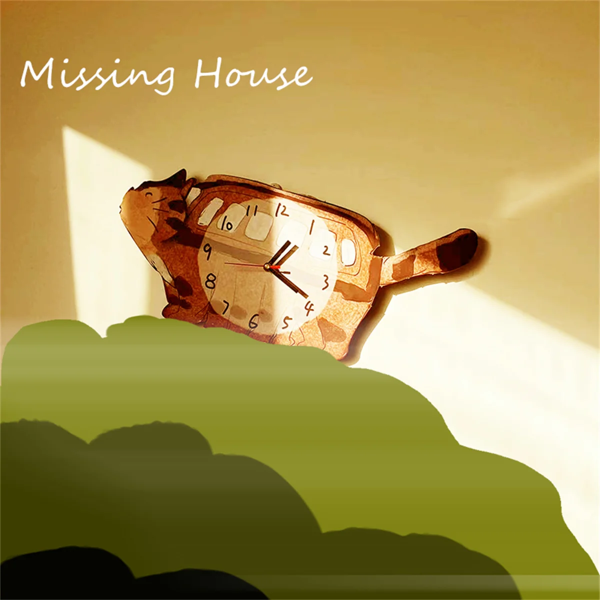 Anime Totoro Bus Cat Wall Clock Wooden Cartoon Creativity Fashion Watches Living Room Home Decor Kids Gift