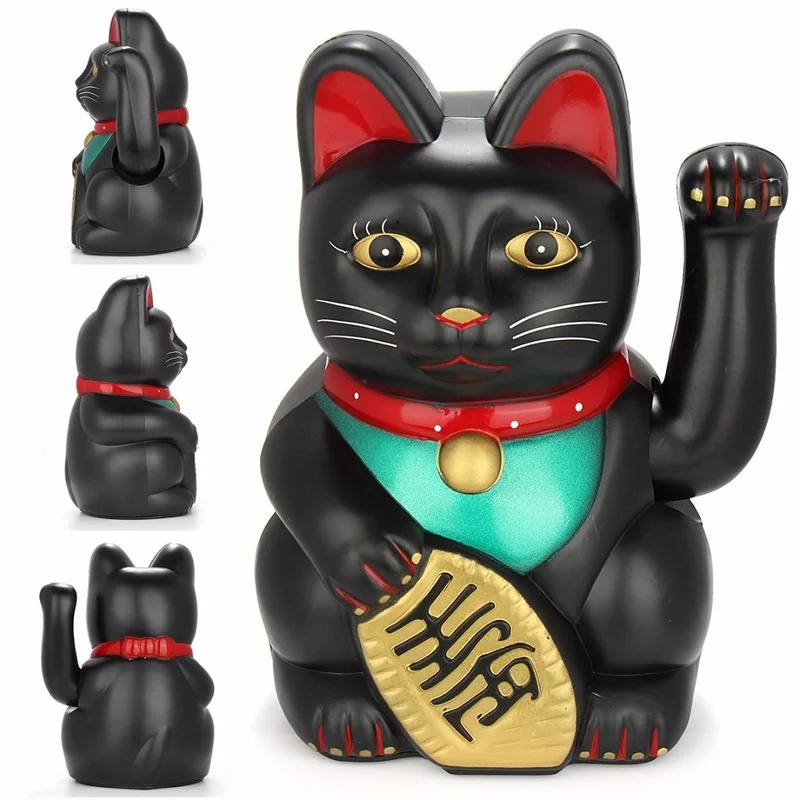 

5 colors 5inch / 12.5cm Feng Shui Beckoning Cat Wealth Fortune Lucky Waving Kitty Decor Baby, Kids,children Cute Toys Best Gift