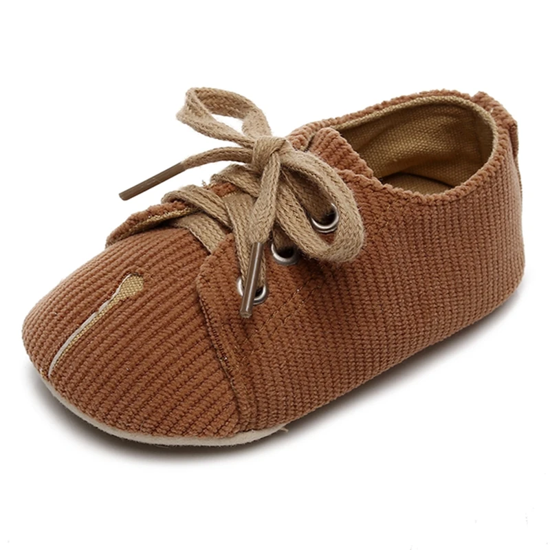

Infant Baby Boys Girls Moccasins Sneakers Tie-Up Soft Sole Flat Shoes Prewalker Anti-Slip Shoes First Walker Shoes