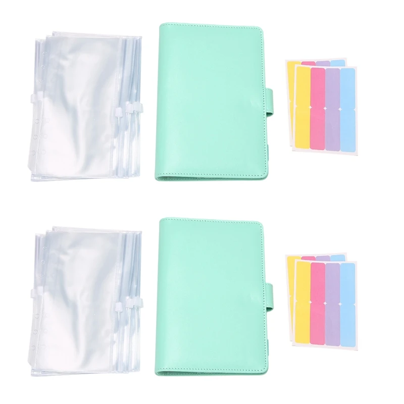 

24 Pieces Of Transparent Plastic A6 Binder Envelopes,Waterproof Cash Budget Envelope System,With Label Stickers D
