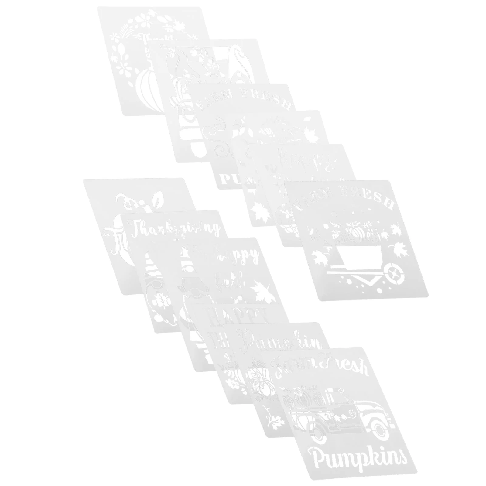 

12pcs Art Painting Template Reusable Drawing Stencil Graffiti Pumpkin Template