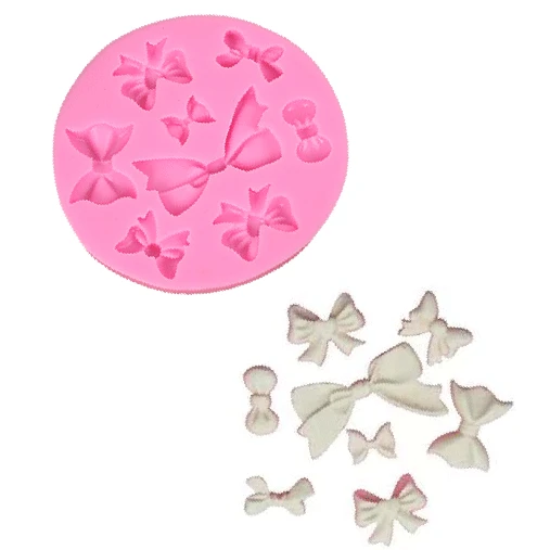 

High Quality Different Sizes Mini Bow Chocolate Cookie Wedding Cake Decorating Tools DIY Baking Fondant Silicone Mold