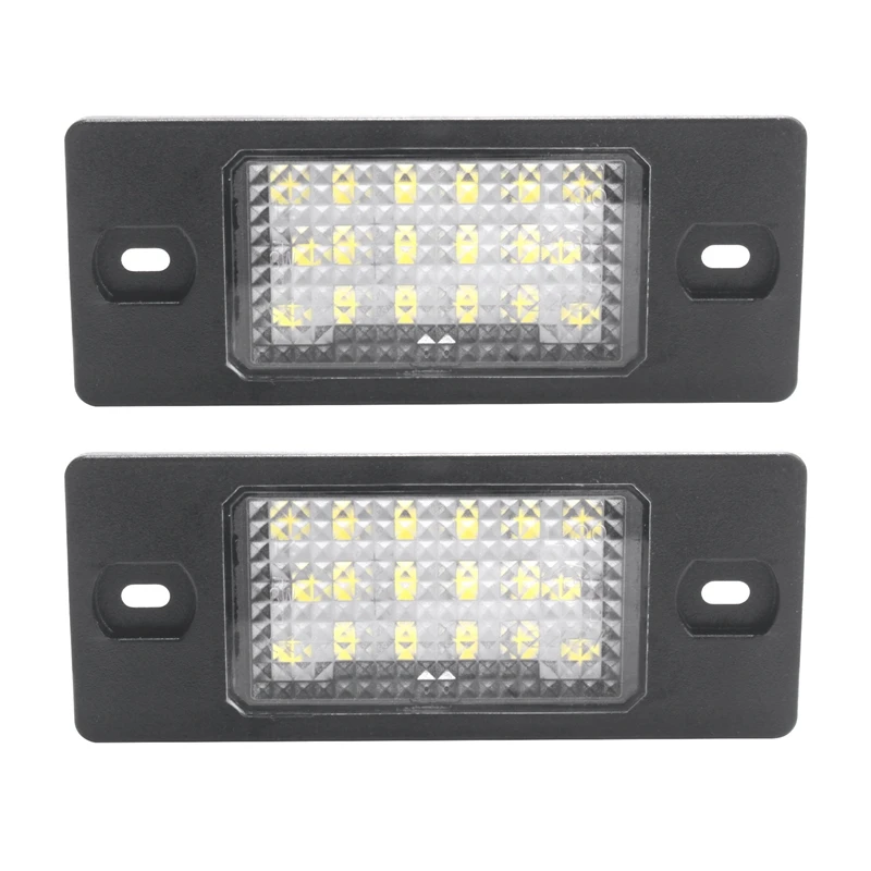 

2Pcs No Error Led Number License Plate Light For Golf 5 Touring Touareg Tiguan Porsche Cayenne