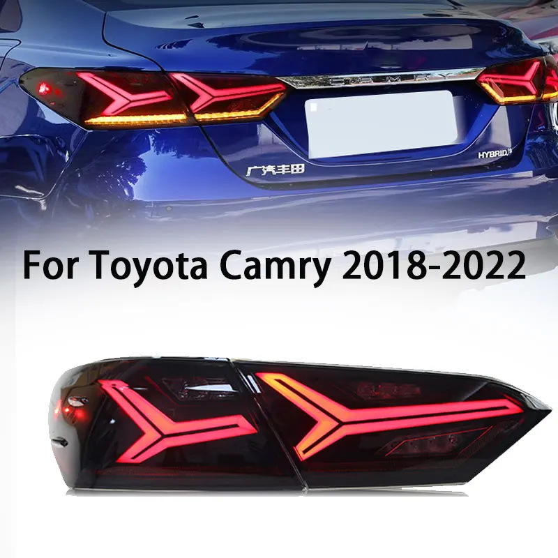 Задние фары в сборе для Toyota Camry 8-го поколения 2018-2022 задние фонари DRL тормозные