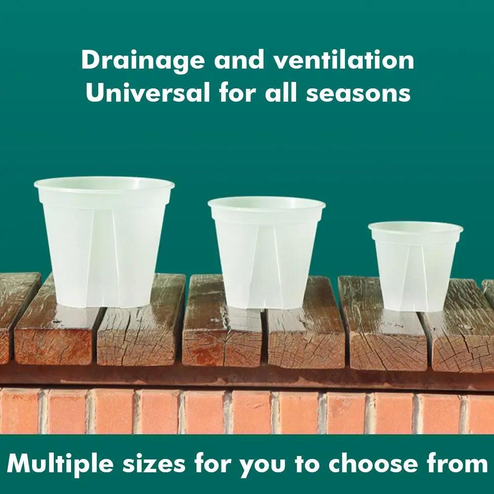 Прозрачные цветочные горшки с контролем корней пластиковые дышащие для растений