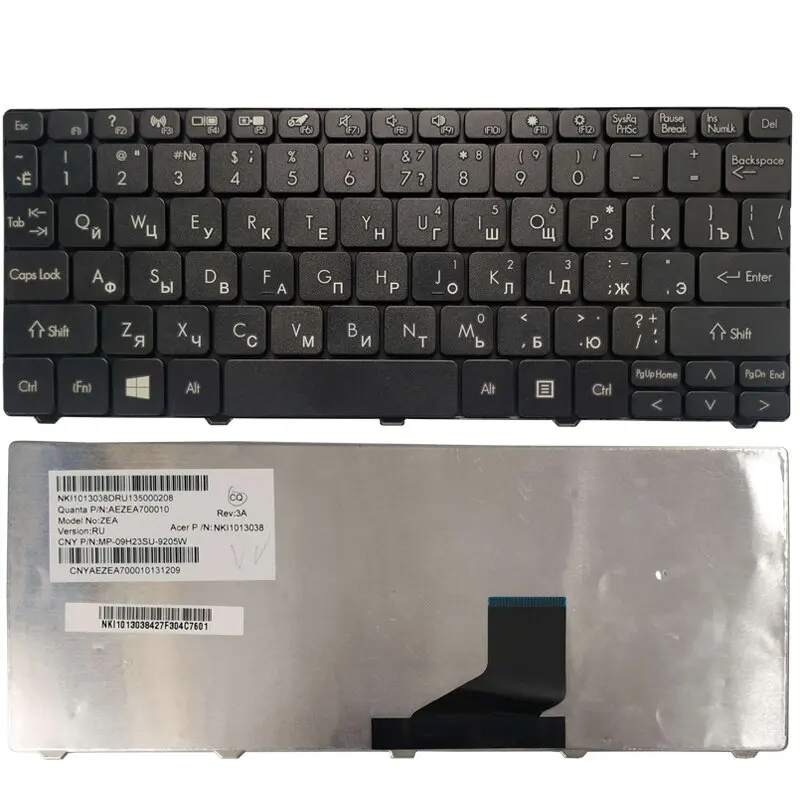 Русская/Русская клавиатура для Acer Aspire One D255 D255E D257 AOD532H 522 AOD257 D260 D270 AOD260 AO521 AO533 532 532H