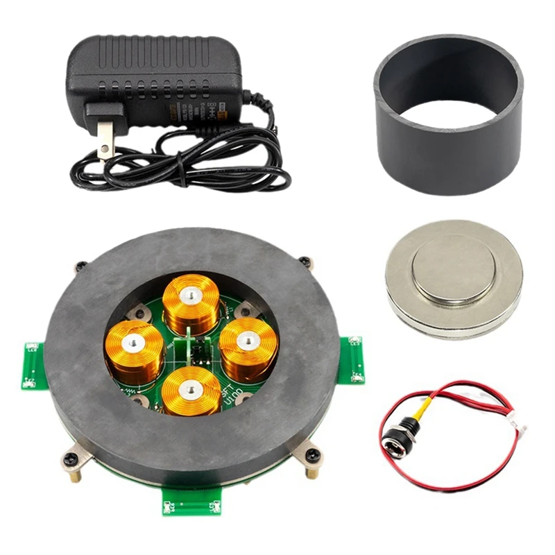 

Magnetic Levitation Module Core Load-Bearing Weight 500G Analog Circuit Magnetic Suspension With LED Lights-US Plug Easy To Use